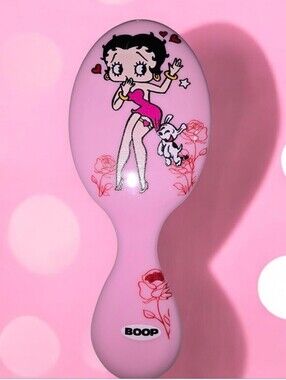 Betty Boop Pink Hair Brush with Character Print